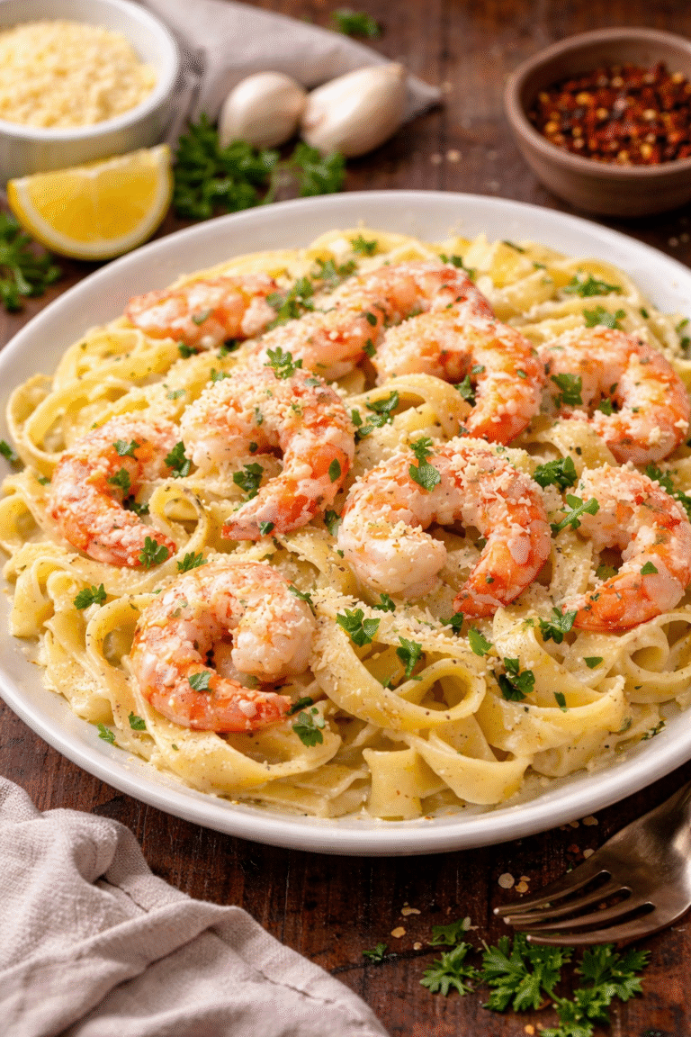Finally, a Creamy Shrimp Pasta That Isn’t Heavy or Rubberby
