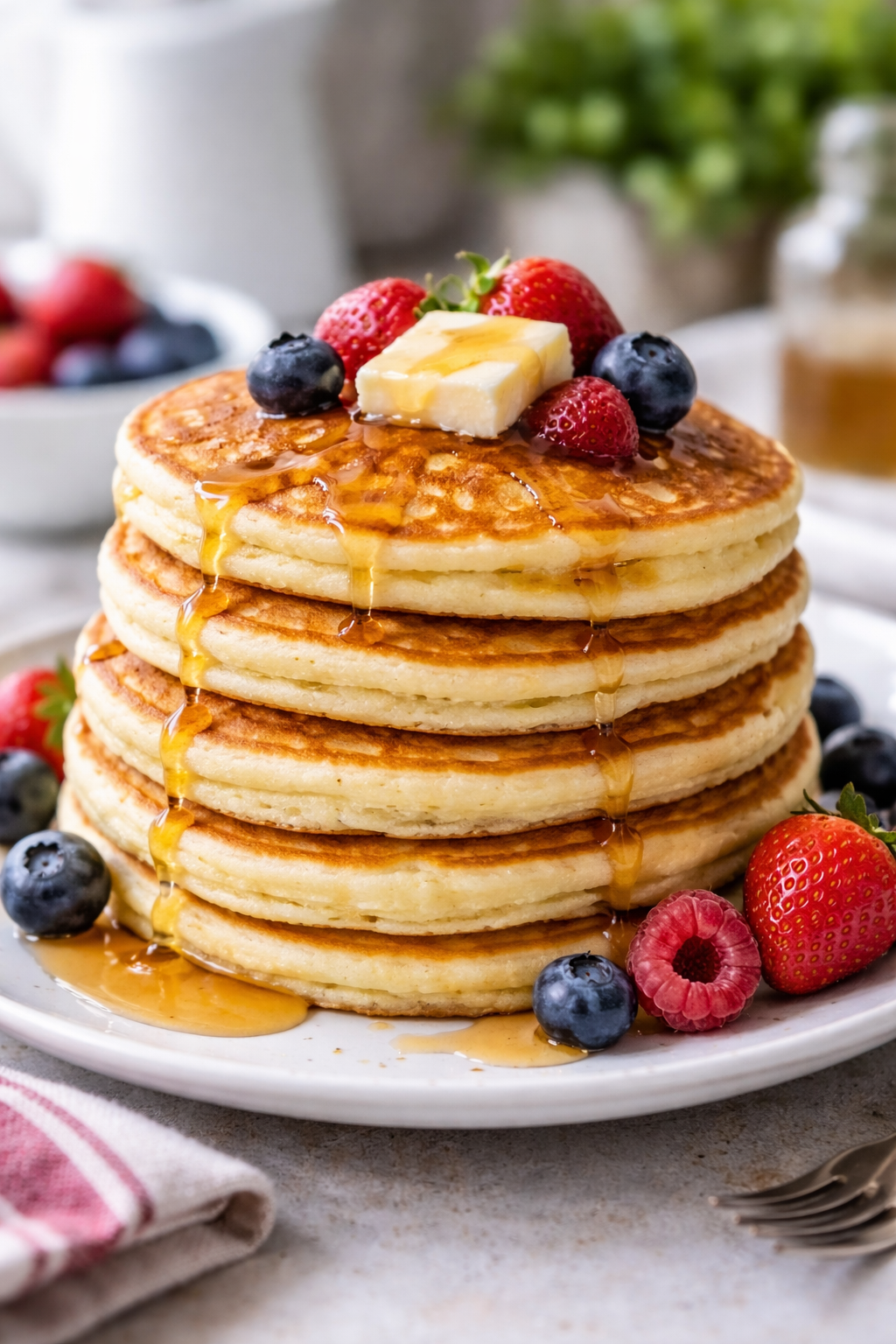 Fluffy Homemade Pancakes